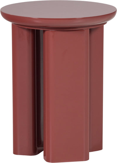 Table d'appoint Woood orivo - bois - rose rouge brillant - 50x40x40