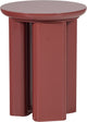 Table d'appoint Woood orivo - bois - rose rouge brillant - 50x40x40
