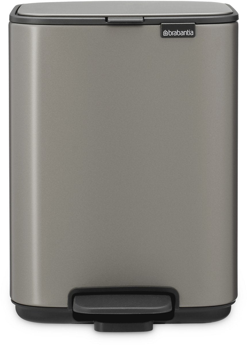 Poubelle à pédale Brabantia bo - 4 litres - salle de bain - platine
