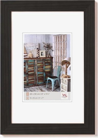 Walther Grado - cadre en bois - format photo 20x30 cm - noir