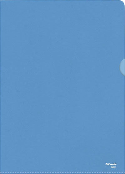 Dossier standard Esselte a4 - feuille pp 0,11 mm - 100 pièces - bleu