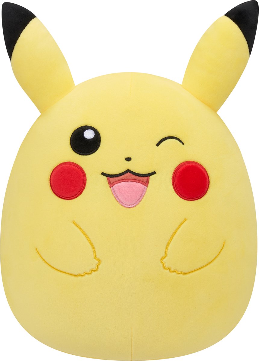 Squishmallows pokémon squishmallow - pikachu clignotant 25 cm