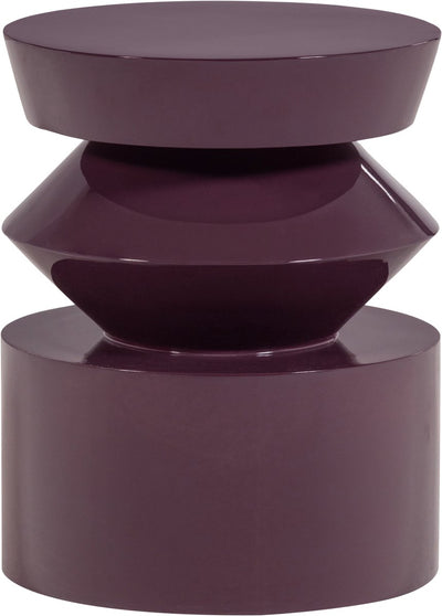 Table d'appoint Woood Auren - bois - brun violet brillant