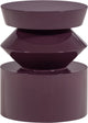 Table d'appoint Woood Auren - bois - brun violet brillant
