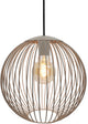 Lampe à suspension Eglo Lindero / E27 - ø 32 cm - coloris sable beige