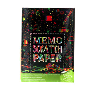 Mémo Paper Scratch A4 50 Feuille + 2 stylos