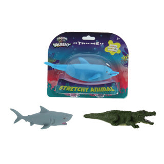 Incroyable requin, dauphin ou crocodile extensible et cool assortis | 6 pièces