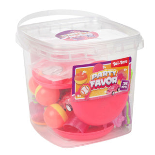 Jouets à distribuer 35 pièces dans un seau 2 assortis | 2 pièces