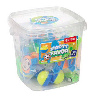 Jouets à distribuer 35 pièces dans un seau 2 assortis | 2 pièces