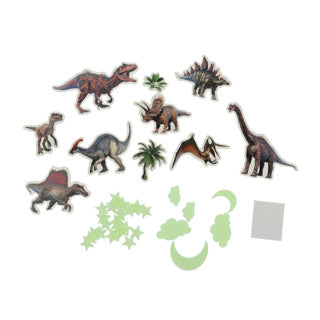 Incroyable lueur de dino cool dans le set sombre