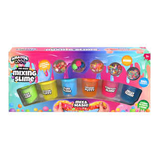 Incroyable mélange de méga slime cool set 6 pots avec accessoires | 2 pièces