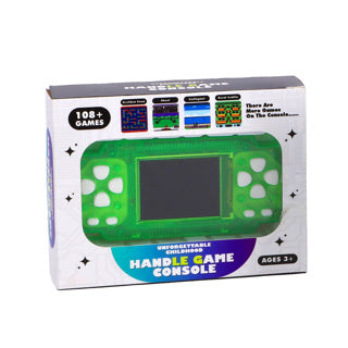 108 jeux dans 1 console de jeu avec écran couleur Green et Purple Assorti