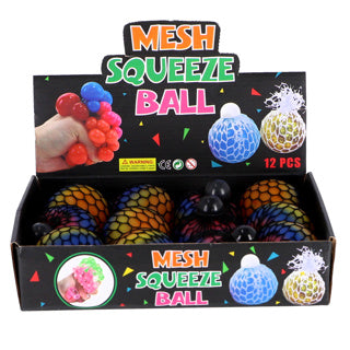 Fidget serre ball arc-en-ciel 6 cm