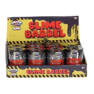 Incroyable slime cool noir dans un baril de pétrole 75 grammes | 12 pièces
