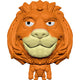 Splats tête de lion orange 11 cm | 3 pièces