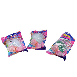 Animal compressé amusant 15 cm Blob aqua avec ruban de paillettes 4 Assorti
