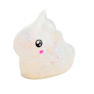 Animal compressé amusant 15 cm Blob aqua avec ruban de paillettes 4 Assorti