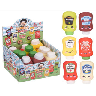 Sauces squishy foodies kawaii 10cm 6 asst | 12 pièces