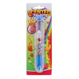 Toi-toys grand stylo à bille 10 couleurs et senteurs | 6 pièces