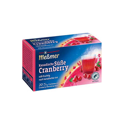 Messmer canneberge susse canadienne 20x 2,25gr (10 pièces)