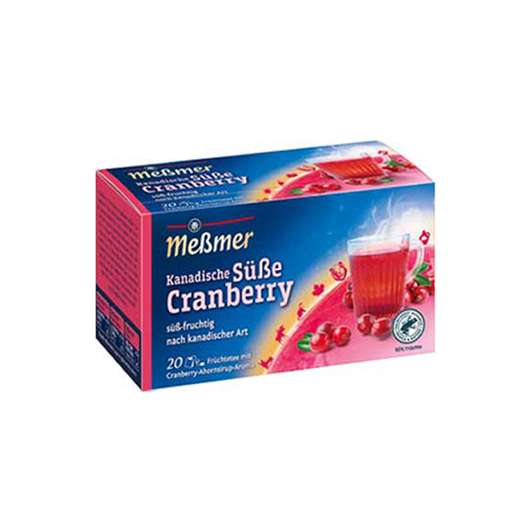 Messmer canneberge susse canadienne 20x 2,25gr (10 pièces)