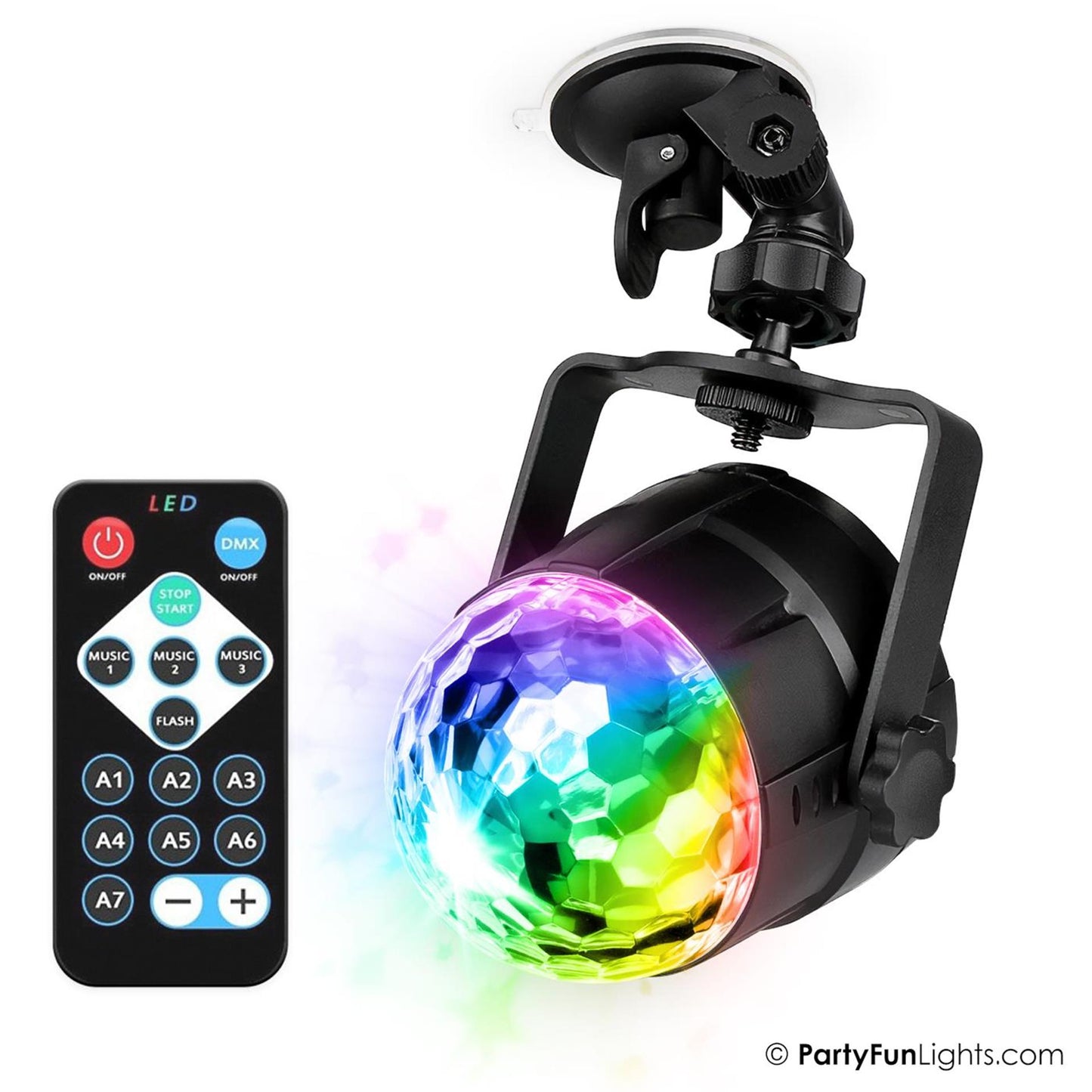 Partyfun lumières disco lumière kaléidoscope LED multi couleur