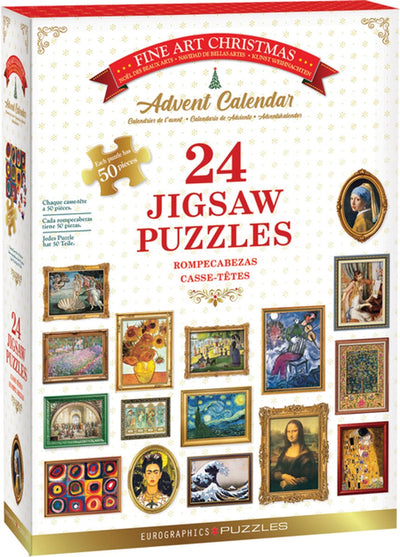Eurographics - calendrier de l'avent de Noël beaux-arts - 24x50 pièces 12,5×12,5cm (l×h) - calendrier de l'avent