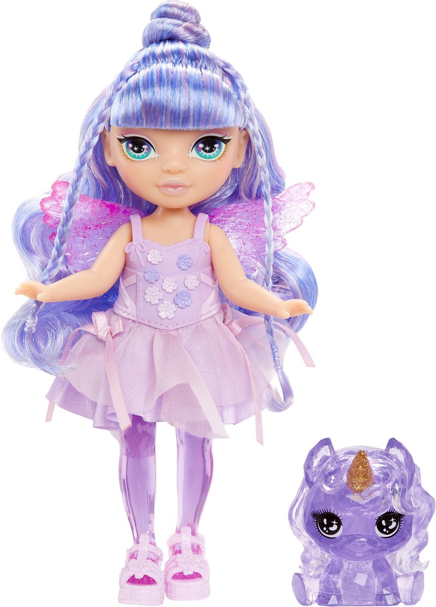 Poupée féerique fantastique arc-en-ciel Rainbow High Littles - améthyste (violet)