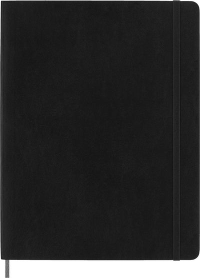 Carnet Moleskine - collection intelligente - xl - couverture souple - ligné - noir