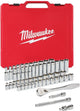 Accessoires Milwaukee 3 jeu de cliquets et douilles 8" | métrique | 56 pièces - 4932464946