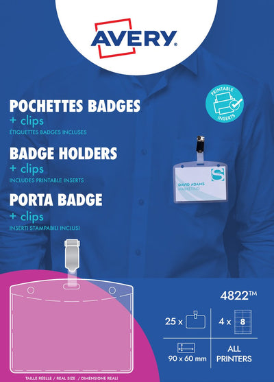 Badge nominatif avery zweckform 4822