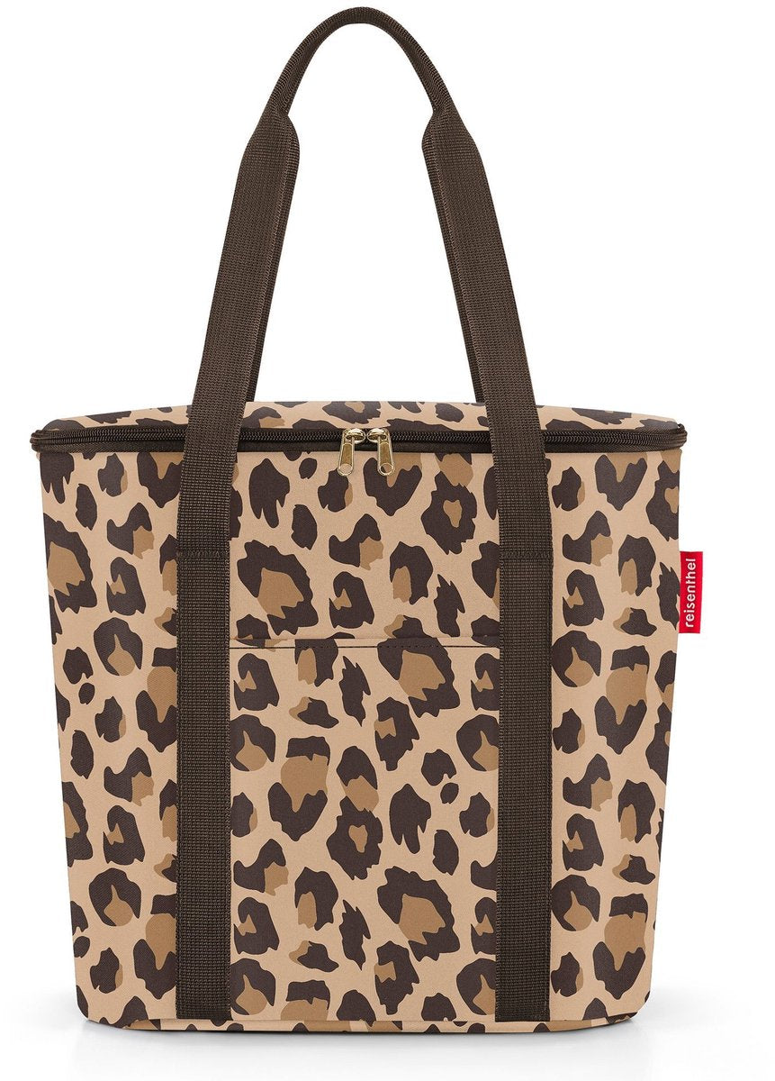 Reisenthel sac isotherme thermo shopper - 15l - marron leo macchiato