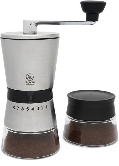 Leopold Vienne - coffret cadeau moulin à café + pot de rangement Bologne - manuel
