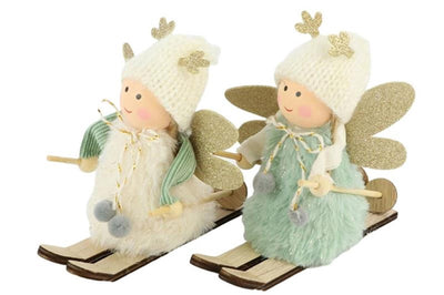 Hbx ange vivant naturel sur le ciel 12,5x6x11,5cm menthe