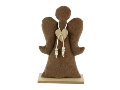 Hbx statue vivante naturelle ange textile 15,5x6x25,5cm