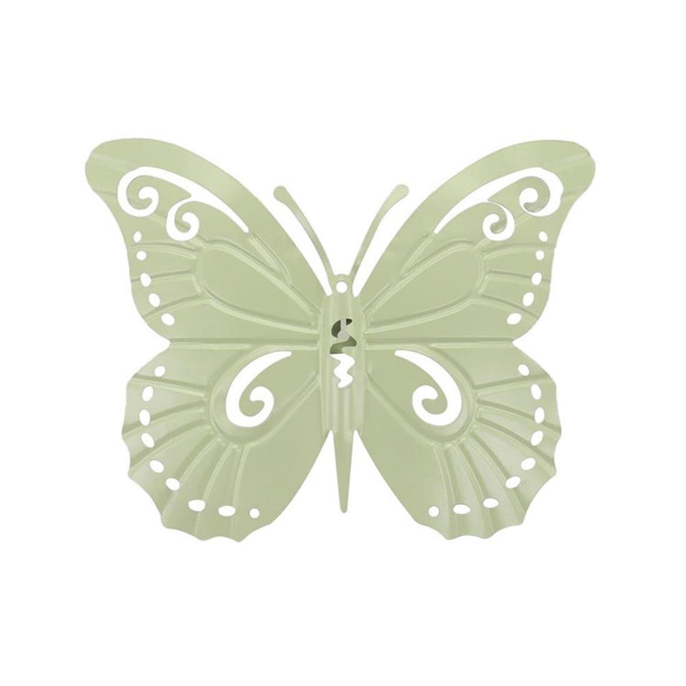 Hbx déco murale naturelle papillon madame 36xh28cm olive