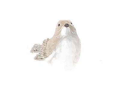 Hbx natural living déco oiseau céramique 10,5x5,5xh6,5cm