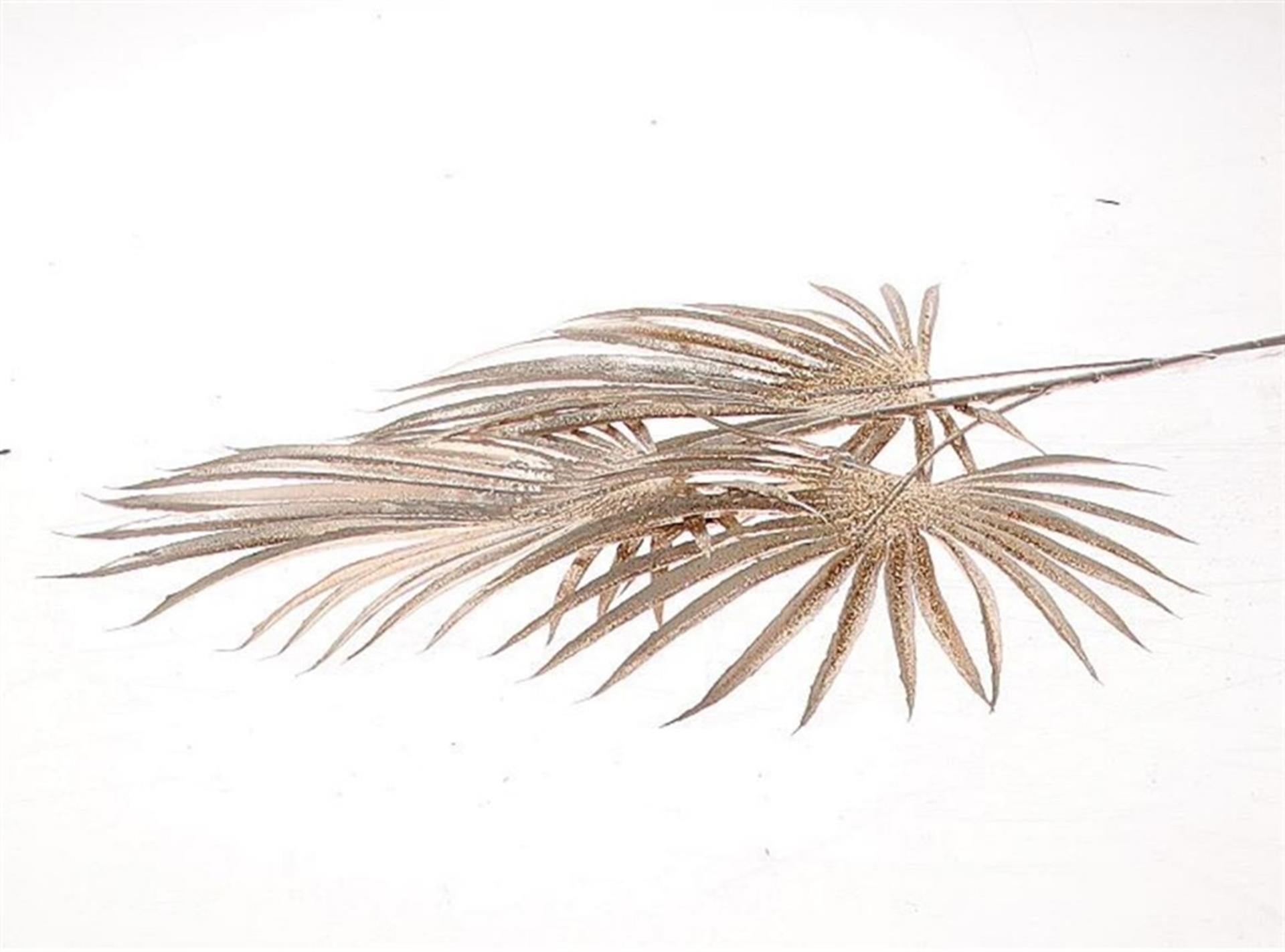 Hbx branche artificielle vivante naturelle areca carpus h72cm champagne