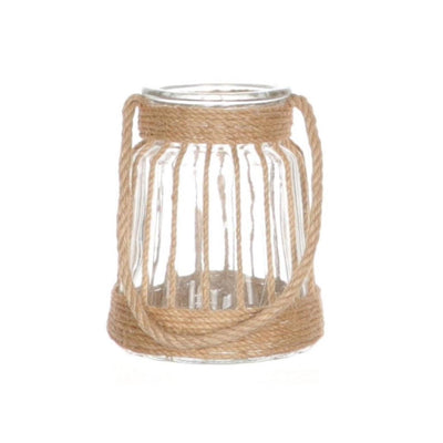 Hbx lanterne vivante naturelle decora avec poignée ø15xh17cm