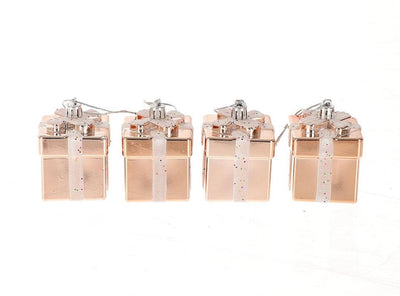 HBx natural Living pendentif de Noël coffret cadeau de 4 pièces rose