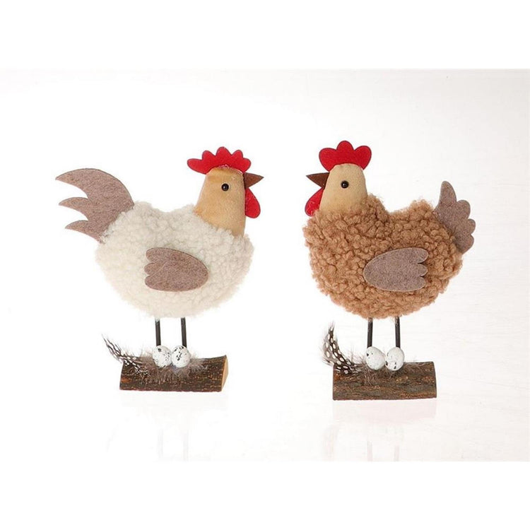 Hbx déco naturelle vivante poulet kinnom 11,5x7xh9,5cm