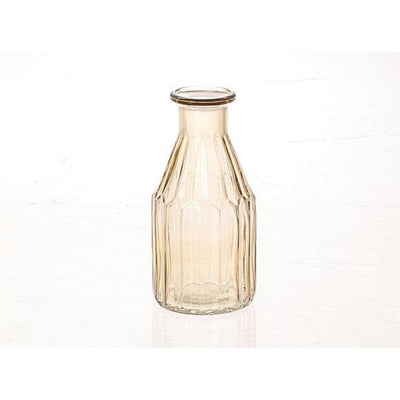 Hbx natural living vase méridien ø7,5xh16,5cm jaune