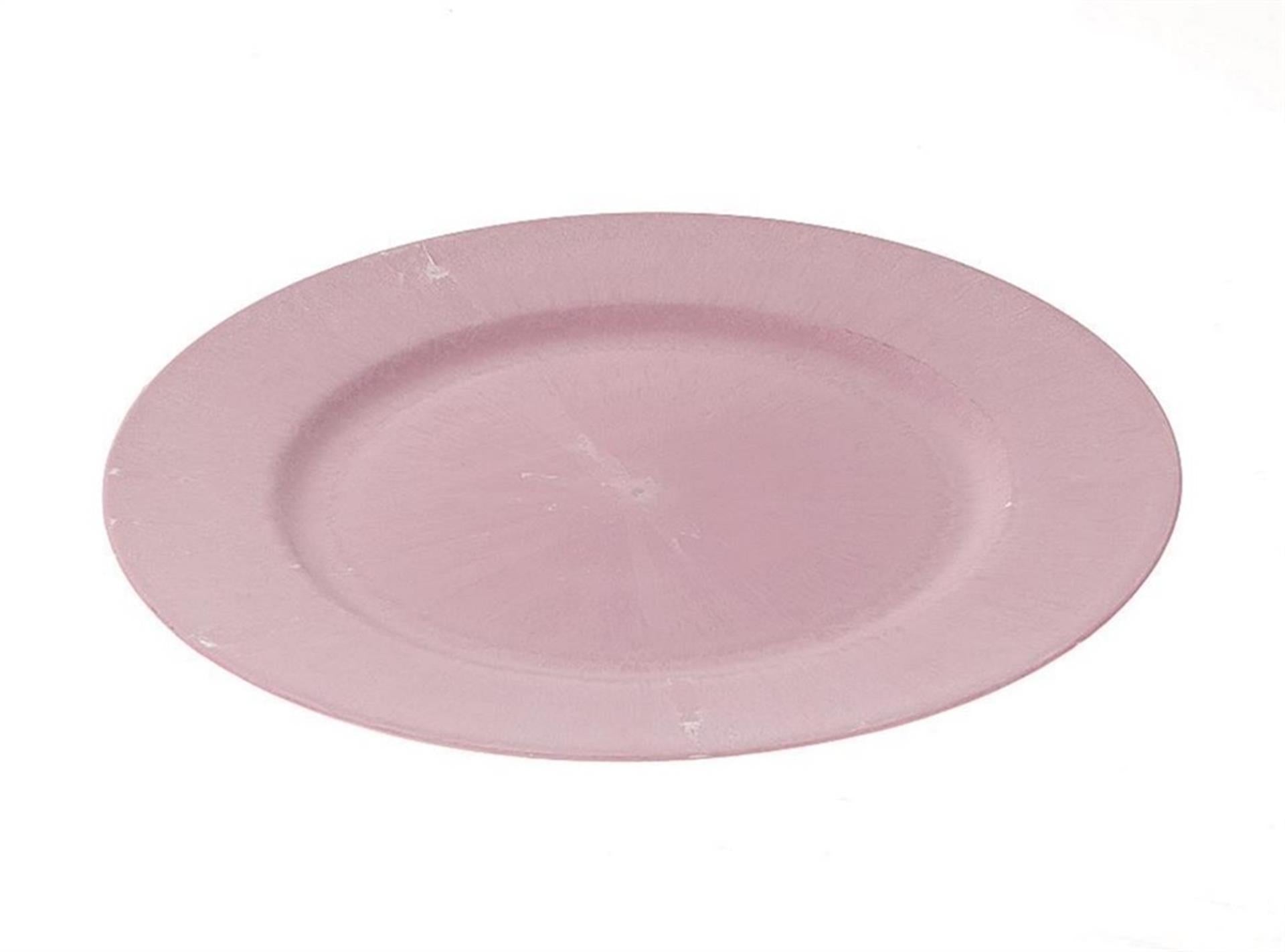 Hbx natural living plaque de base mélamine dia33x2cm rose