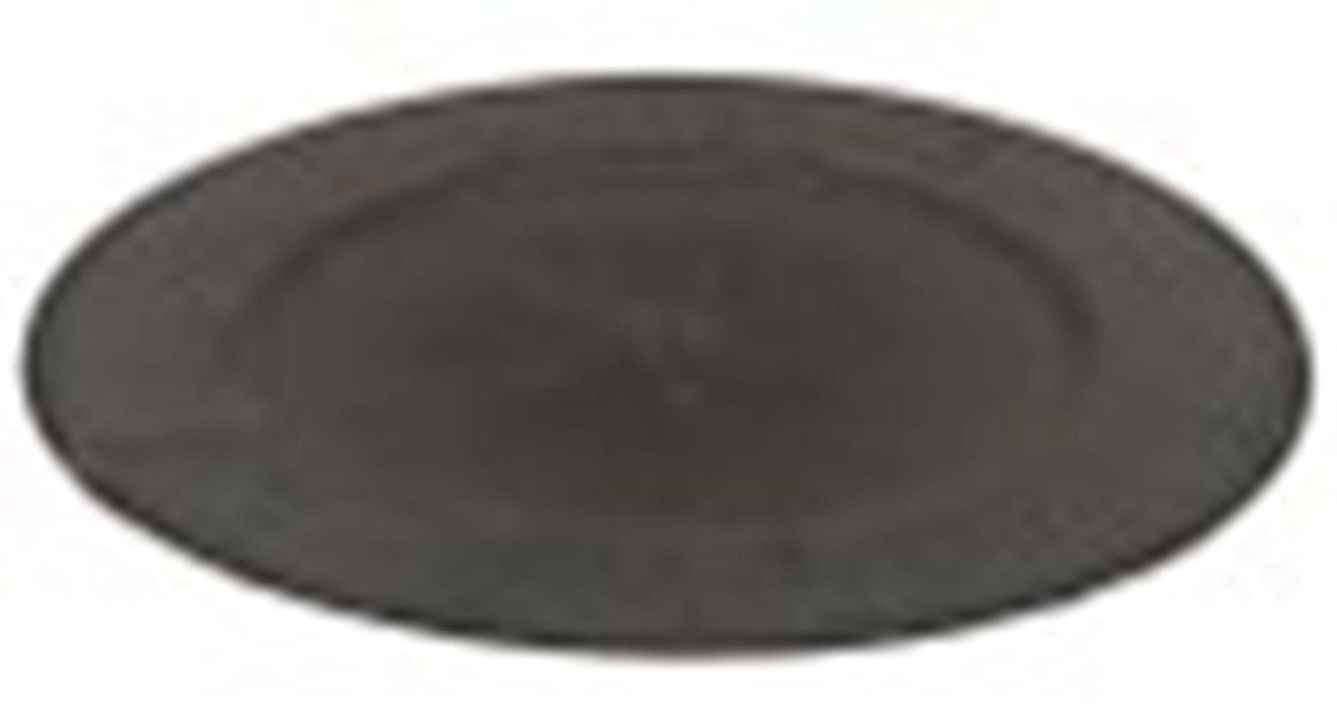 Hbx natural living plaque de base mélamine ø20xh2cm gris