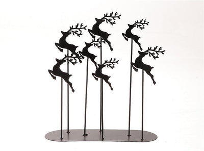 HBx natural living déco cerf cerf 28x10x30cm noir