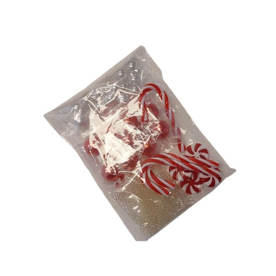 Hbx perles d'eau vive naturelles bonbon 120gr rouge blanc