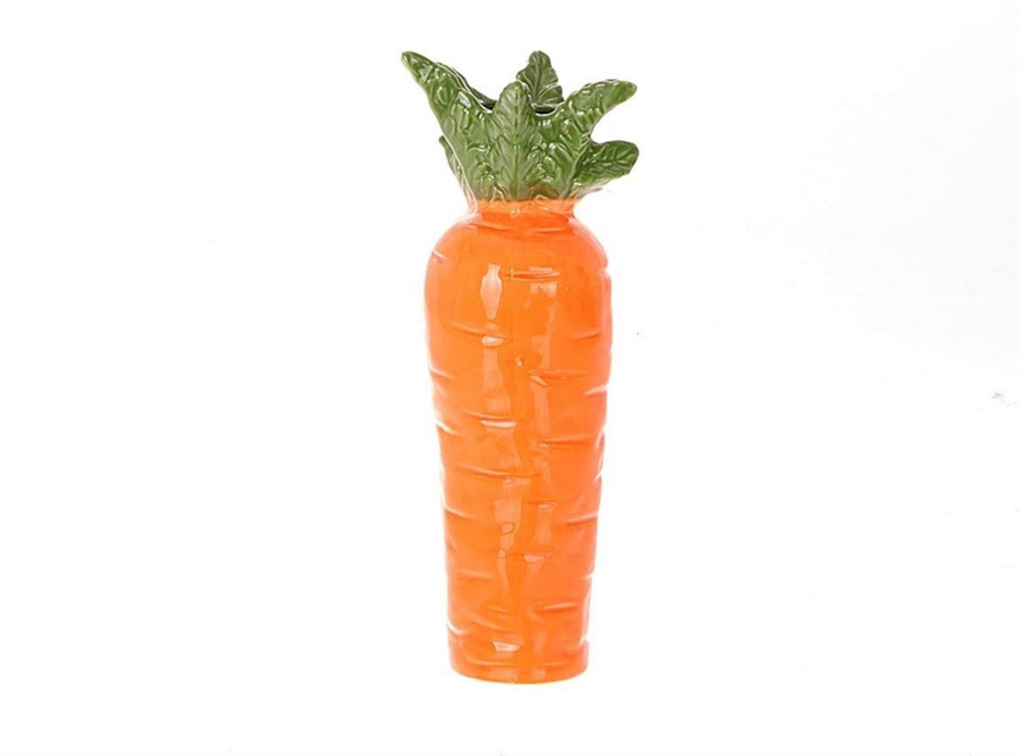HBx natural living vase carotte h19cm faïence orange