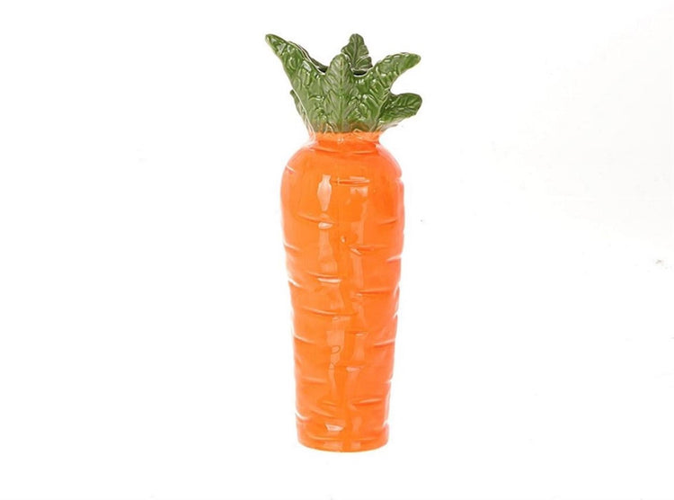 HBx natural living vase carotte h19cm faïence orange