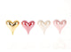 Hbx statue vivante naturelle coeur 9x8x4cm 4 assortis