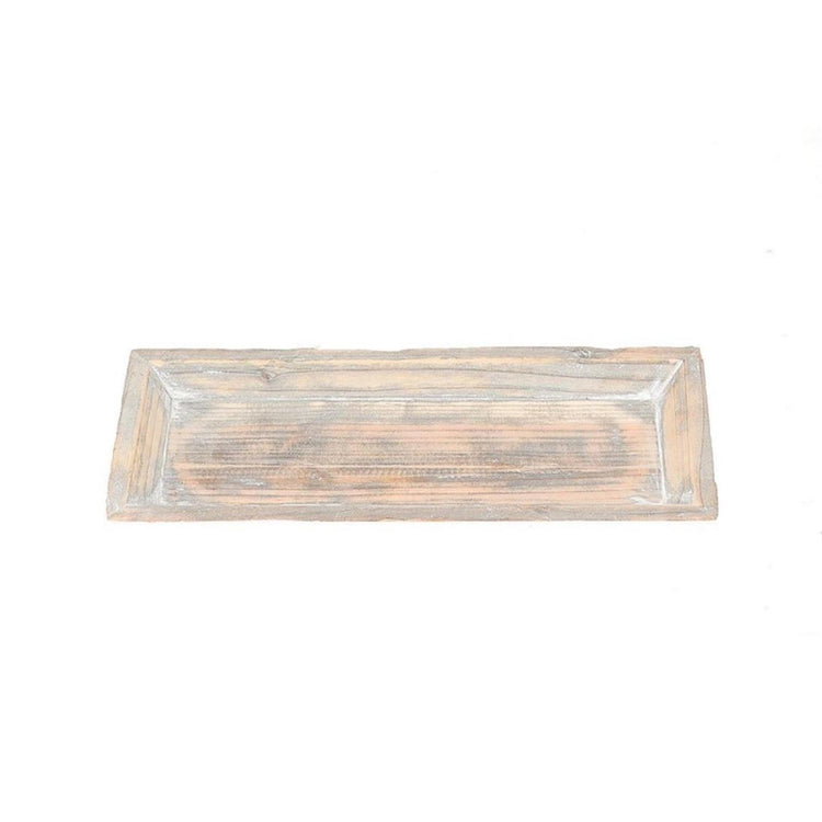 Hbx natural living plateau déco gris lavage 39x16x3cm